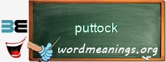 WordMeaning blackboard for puttock